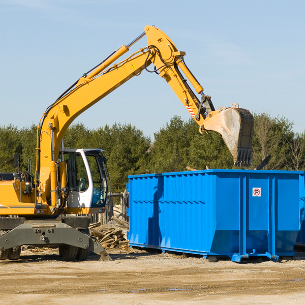 can i choose the location where the residential dumpster will be placed in Tilden